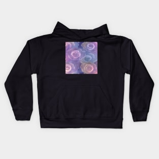 Gentle Pastel Roses Kids Hoodie